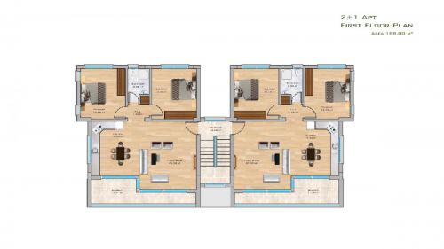 2+1 apartment 1.floor plan