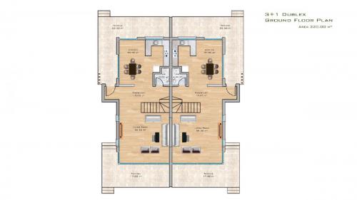 3+1 Sea gate ground floor plan